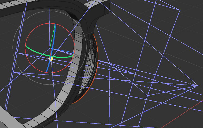 I positioned the nose bridge onto the main frame to make further adjustments.